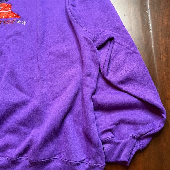 Red Hat Lady Red Hat Sweatshirt Long Sleeve Red and Purple 3X "Hatitude" - Picture 3 of 10